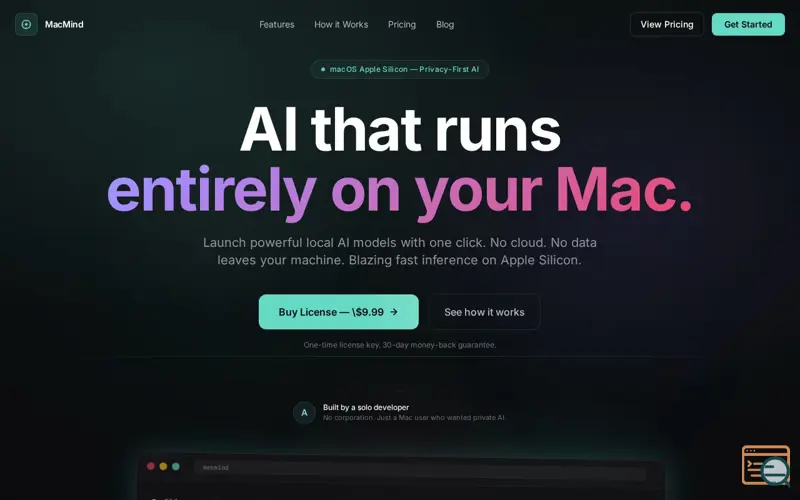 Screenshot of MacMind