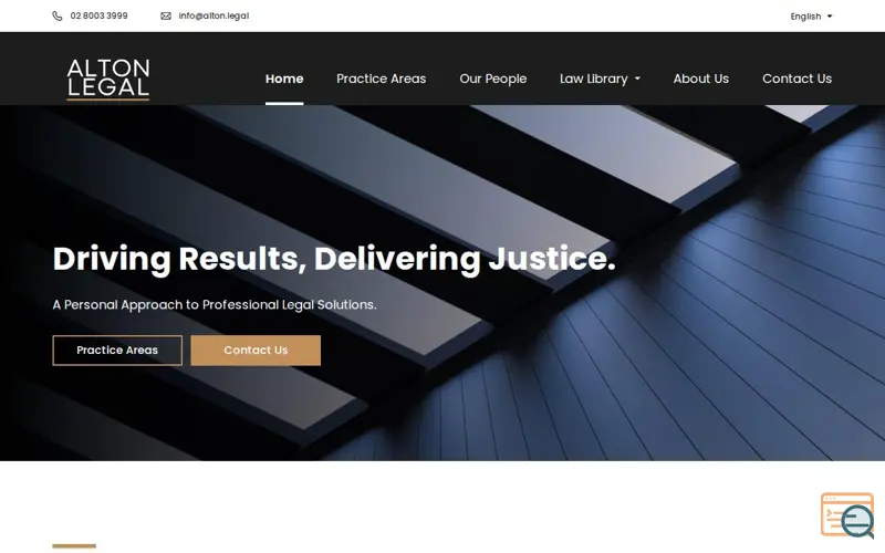 Screenshot of Alton Legal