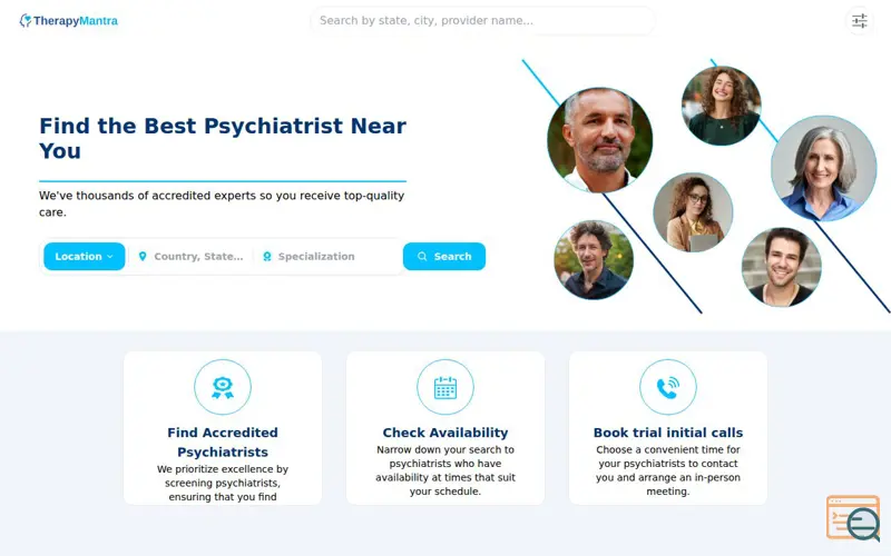 Screenshot of TherapyMantra-Psychiatry