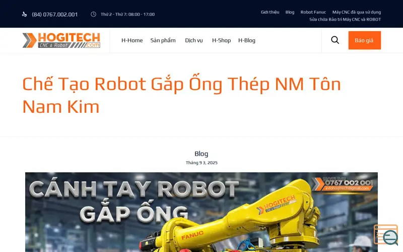 Screenshot of Steel Pipe Handling Robot