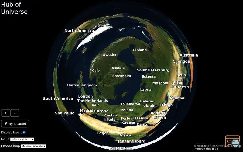 Screenshot of Hubofuniverse