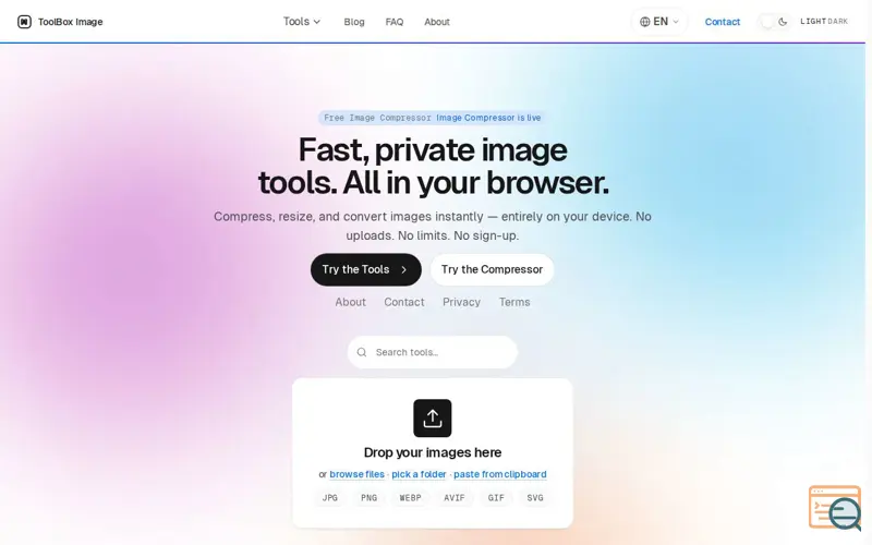 Screenshot of ToolBox Image