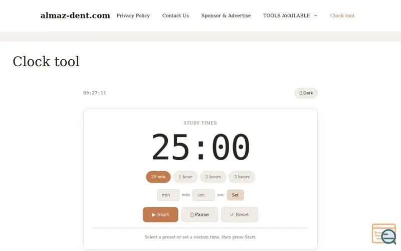 Screenshot of Aesthetic Timer