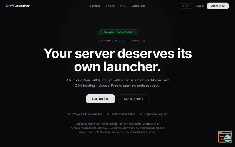 Screenshot of CraftLauncher