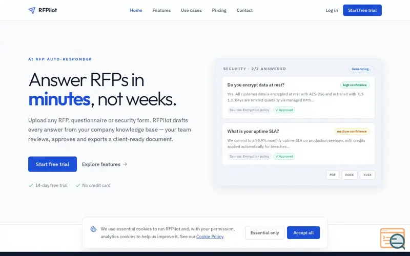 Screenshot of RFPilot