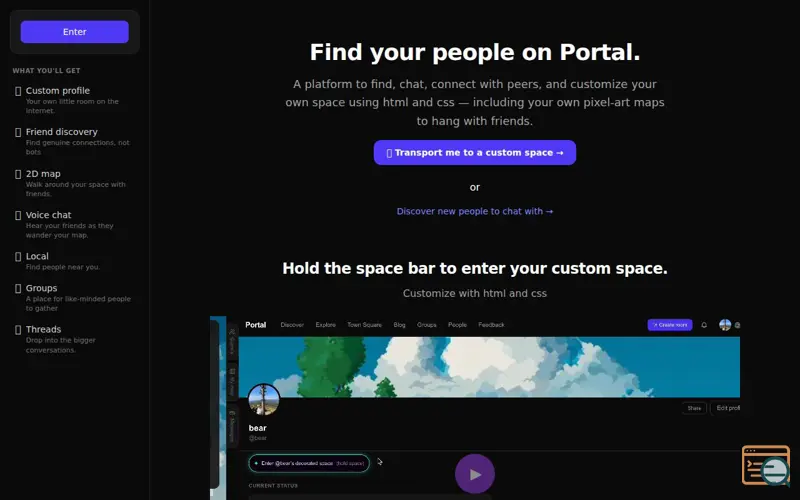 Screenshot of Portal