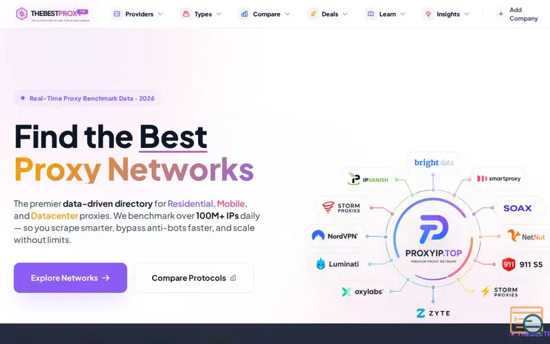Screenshot of the best proxy ptovivers 
