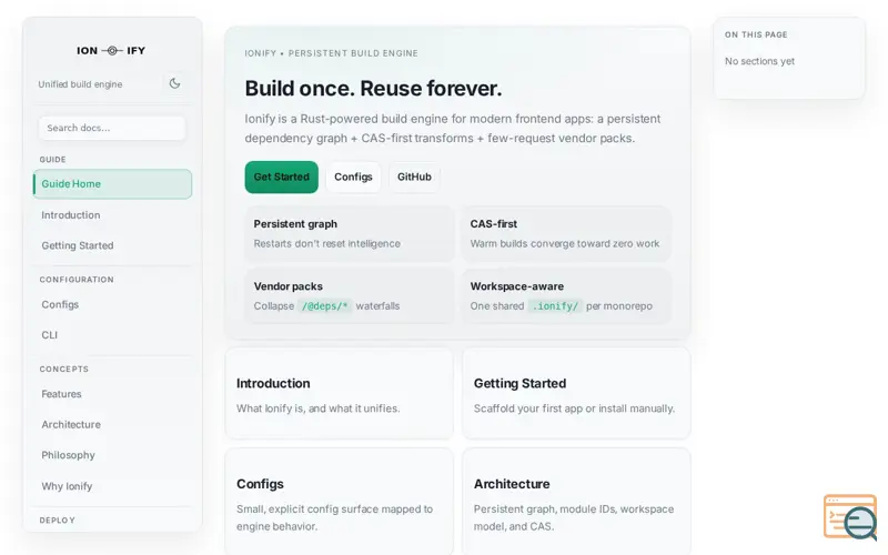 Screenshot of Ionify