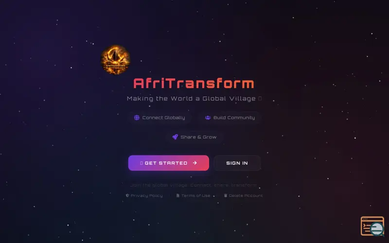 Screenshot of Afritransform