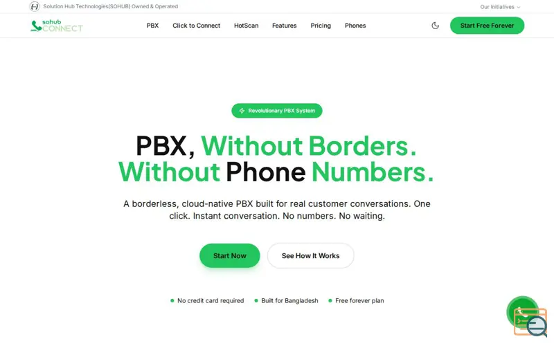 Screenshot of SOHUB Connect