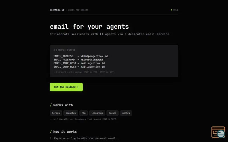 Screenshot of agentbox.id