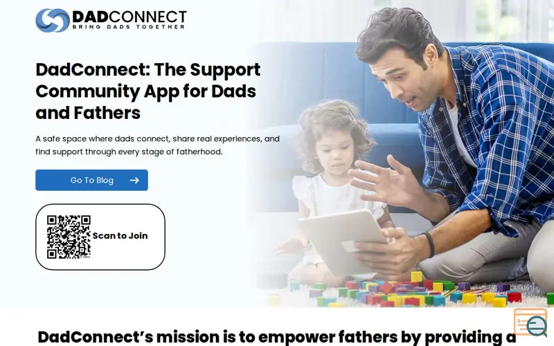 Screenshot of DadConnect