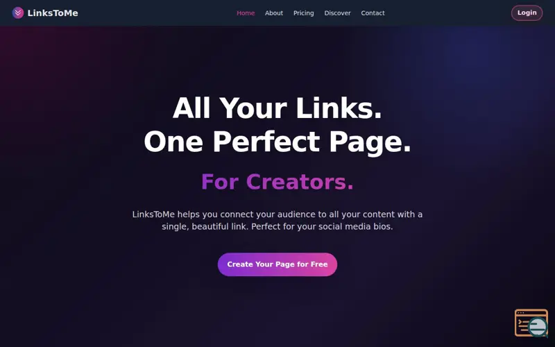 Screenshot of LinksToMe