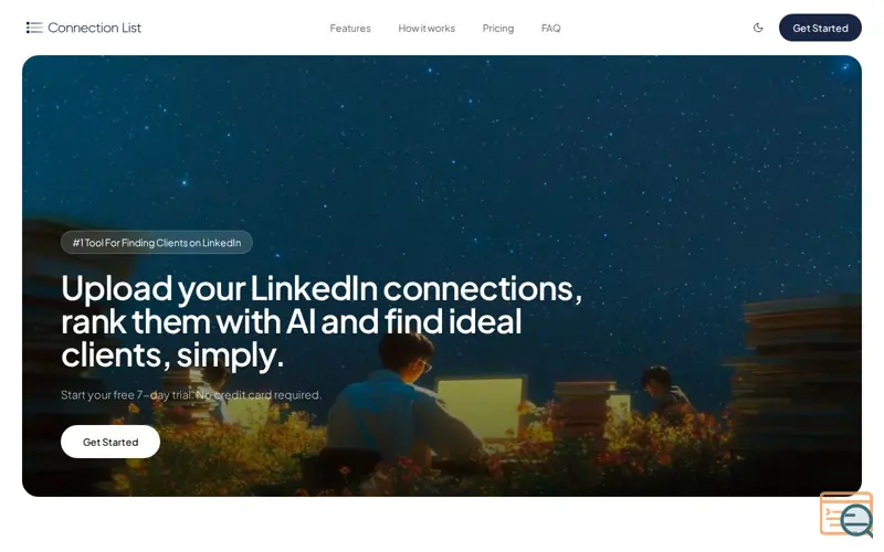 Screenshot of Score your LinkedIn connections