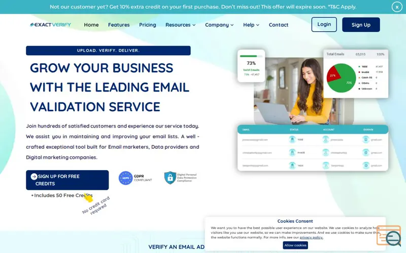 Screenshot of ExactVerify