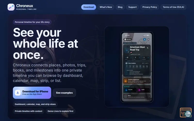 Screenshot of Chroneux