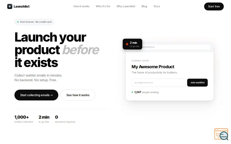 Screenshot of Launchlist