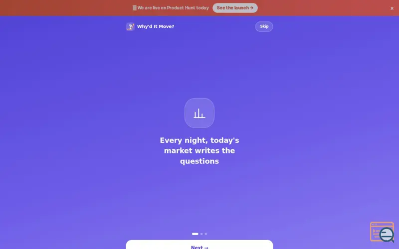 Screenshot of Why'd It Move?