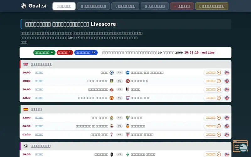 Screenshot of Goal.si