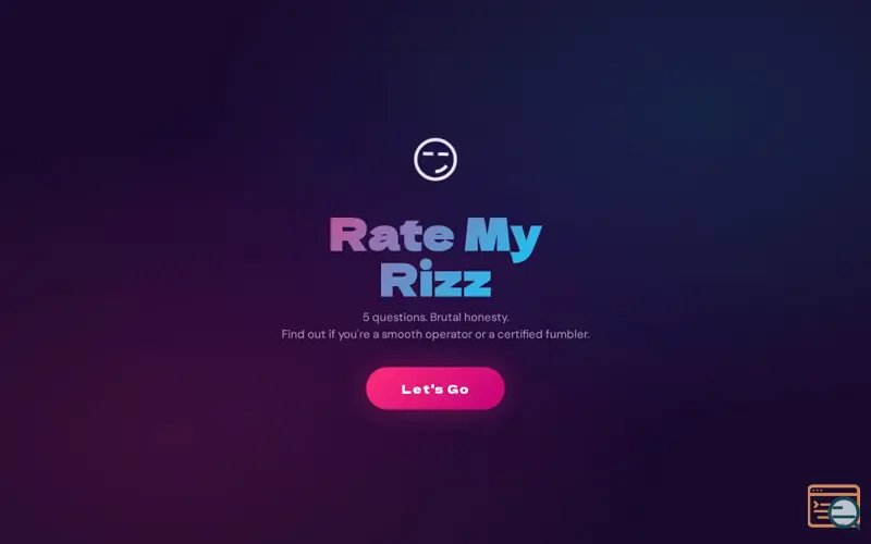Screenshot of Rate My Rizz