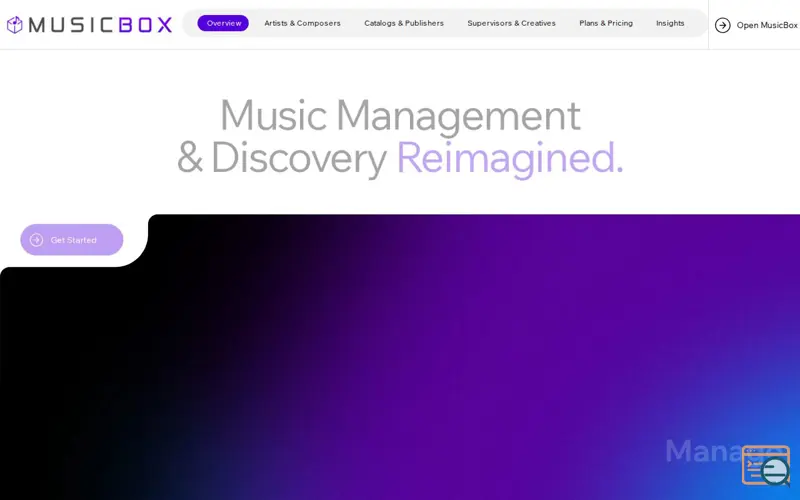 Screenshot of MusicBox