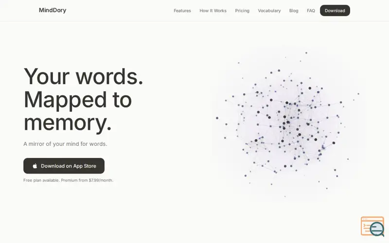 Screenshot of MindDory