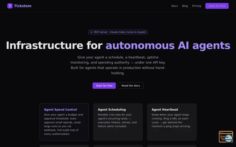 Screenshot of Tickstem