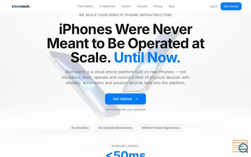 Screenshot of Iphone Phone House