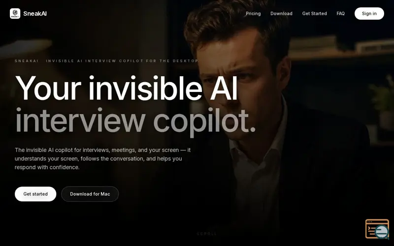 Screenshot of Sneak AI
