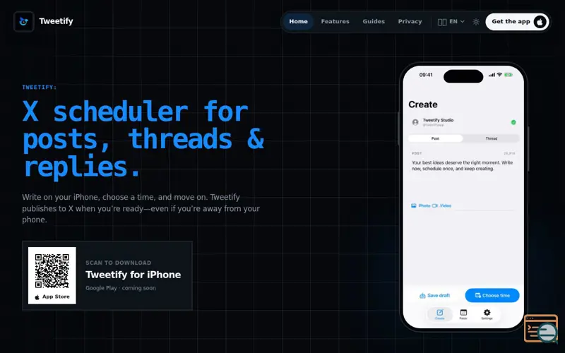 Screenshot of Tweetify