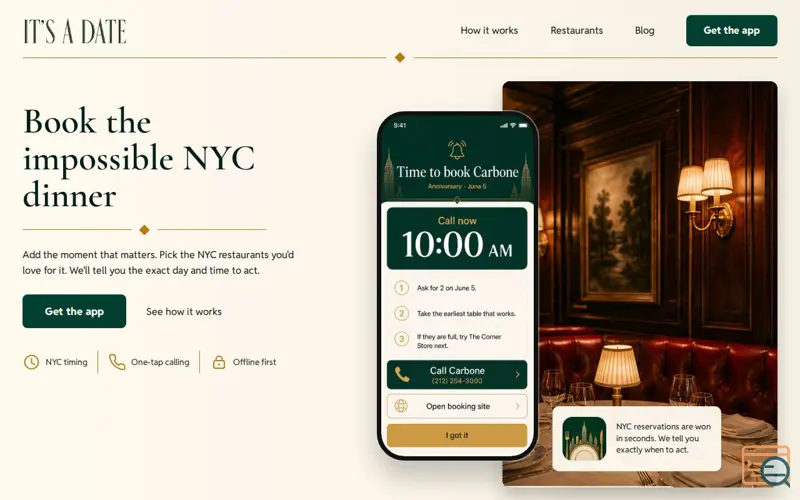 Screenshot of It's a Date