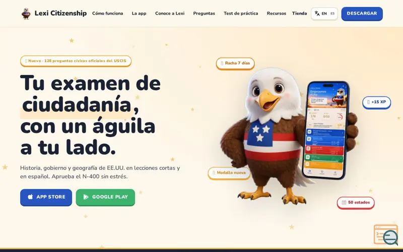 Screenshot of Lexi Citizenship