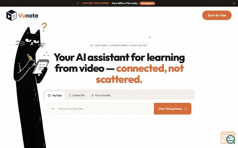 Screenshot of Vunote