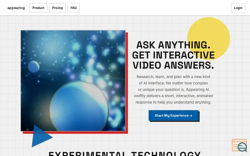 Screenshot of Appearing