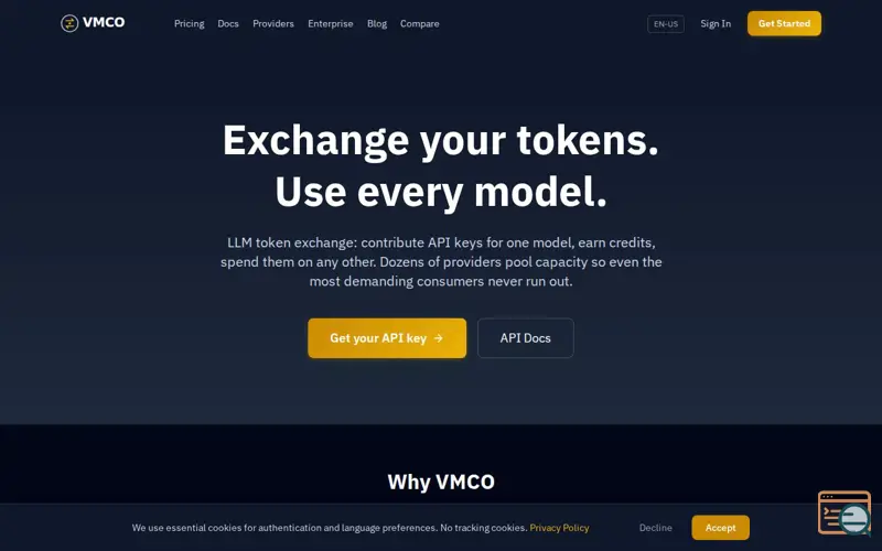 Screenshot of VMCO