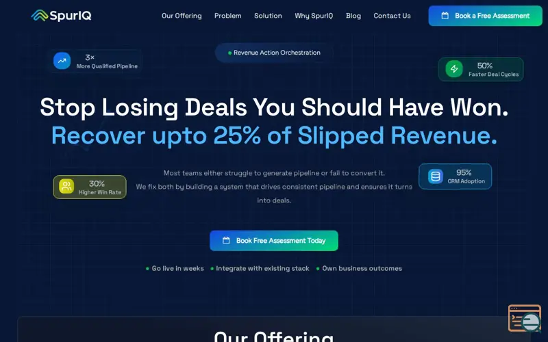 Screenshot of SpurIQ