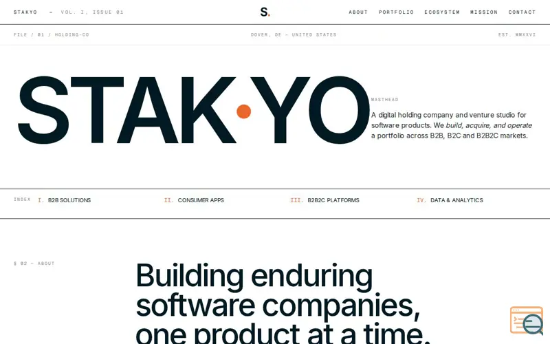 Screenshot of Stakyo