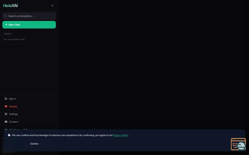 Screenshot of HeloXAi