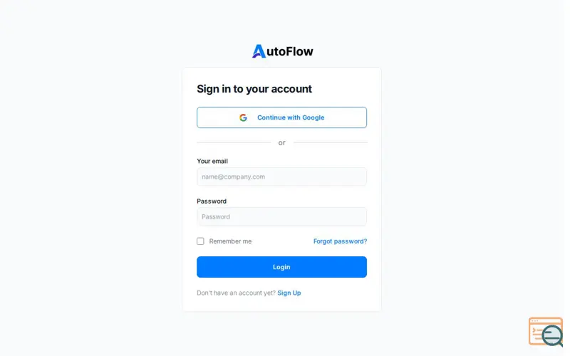 Screenshot of AutoFlow