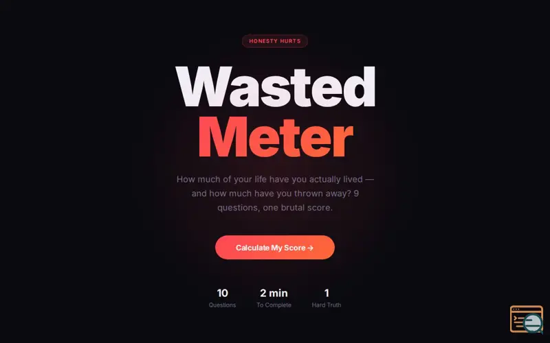 Screenshot of WastedMeter