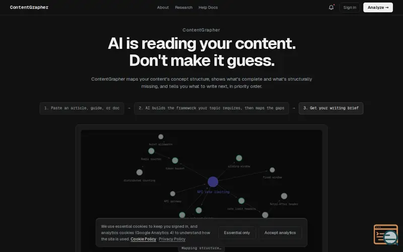 Screenshot of ContentGrapher