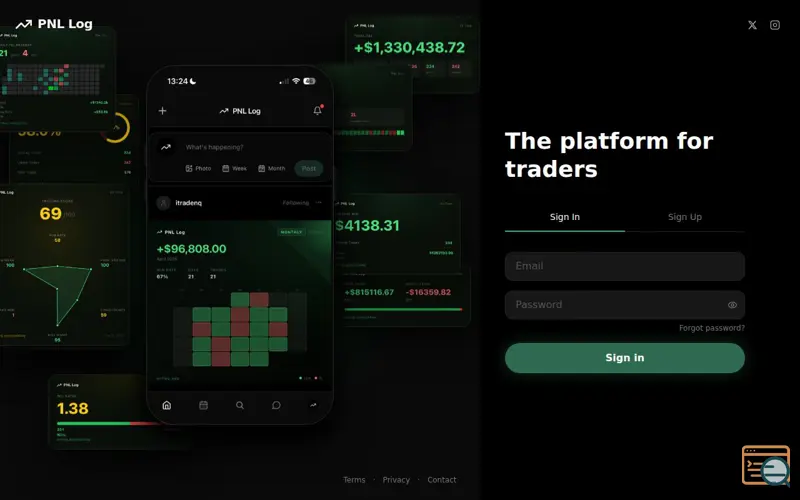 Screenshot of PNL Log
