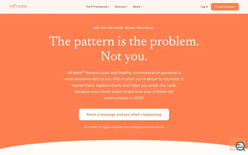 Screenshot of reFrame
