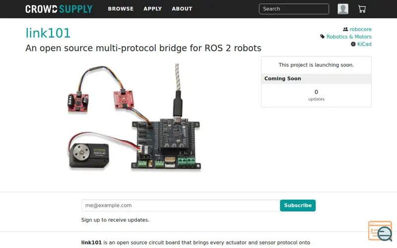 Screenshot of link101
