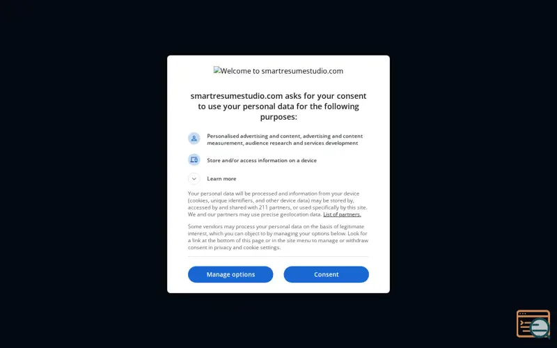 Screenshot of Smart Resume
