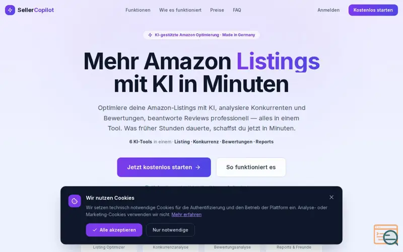 Screenshot of SellerCopilot