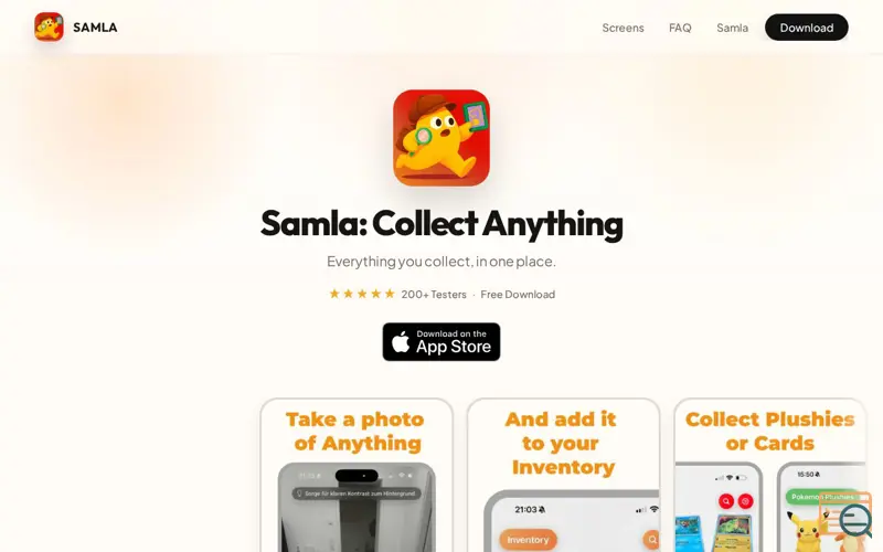 Screenshot of Samla: Collect Anything