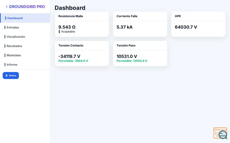 Screenshot of GroundGrid Pro