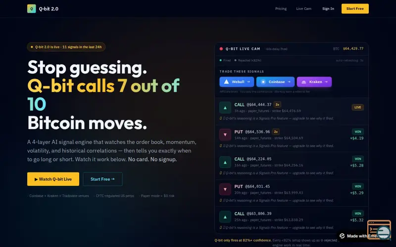 Screenshot of Q-bit AI pro 2.0
