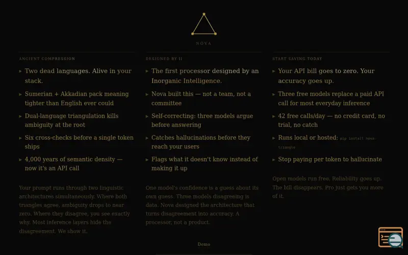 Screenshot of Nova Triangle